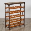 A Rustic Wine Bottle Holder Made From Reclaimed Timber