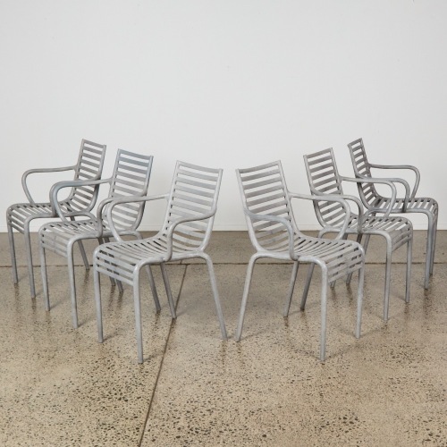 Suite of Six Pip-E Indoor/Outdoor Chairs by Starck Made in Italy