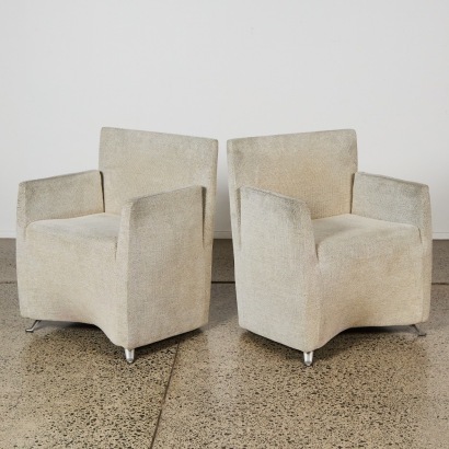 A pair of Caprichairs by Hannes Wettstein for Baleri Italia