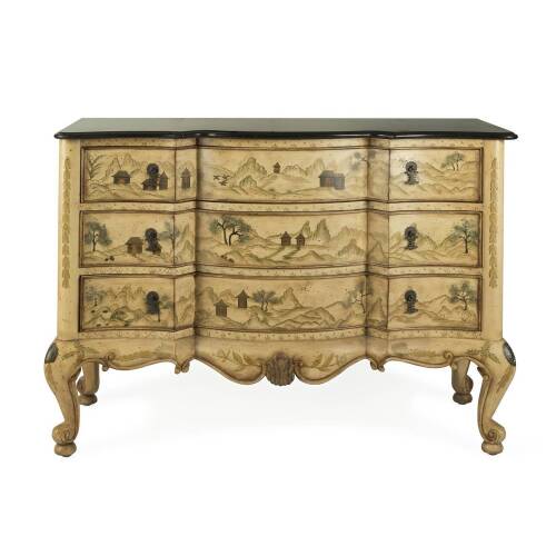 A Cream Painted Commode