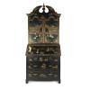 A Black Lacquer Bureau Bookcase