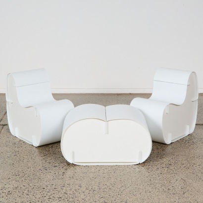 An Indoor/Outdoor Childrens Table & Chair Made in France