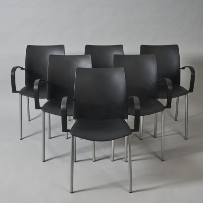 A Set of Six 'Global' Chairs by Josep Llusca