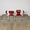 A Set of Four Flototto Style Stacking Plywood Chairs - 2