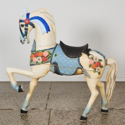 A Large Balinese Wooden Horse