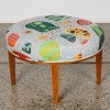 A Svenskt Tenn Stool647 Designed by Osef Frank in 1936 with Josef Frank Terrazzo Fabric AF
