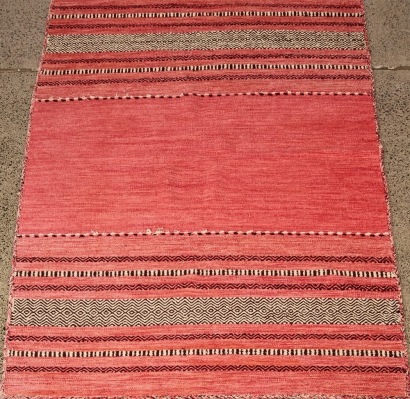 A Large New Pink Kilim Rug