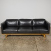 A Three Seater Leather Sofa - 2