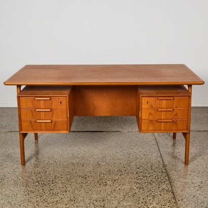 A Mid-Century Danish Teak Desk