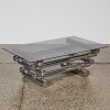A Paul Mayen Style Chrome and Glass Coffee Table