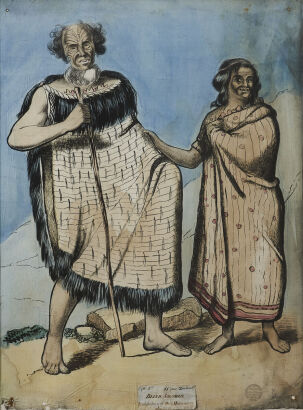 Blind Solomon Led by His Wife on a Missionary Journey