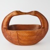 A Wooden Carry Basket with Duckhead Handle