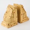 A Pair of Architectural Acanthus Leaf Corbel Style Ceramic Bookends - 2