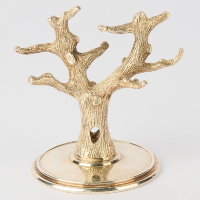 An Antique Walker and Hall Silver Ring Tree, W&H England