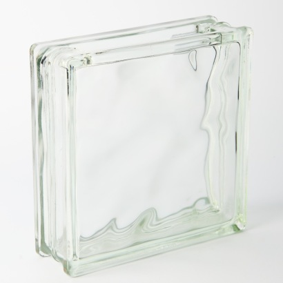 A Mid Century West German Glass Block Vase