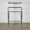 A Freestanding Almunium and Glass Shelving Unit - 2