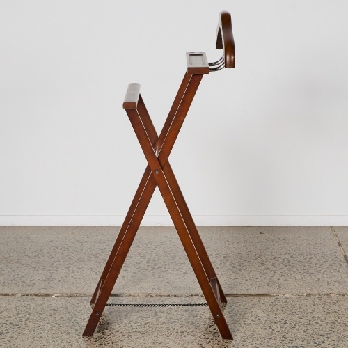 A Men's Wooden Valet Stand