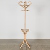 A Wooden Bentwood Coat Stand in Whitewash Finish
