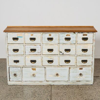 A Late 19th Century Apothecary Drawer Unit