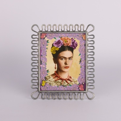 A Frida Kahlo Print in Aluminium Frame