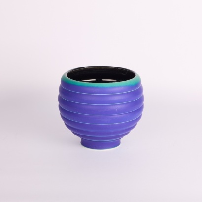A Larger Peter Collis Ribbed Vase