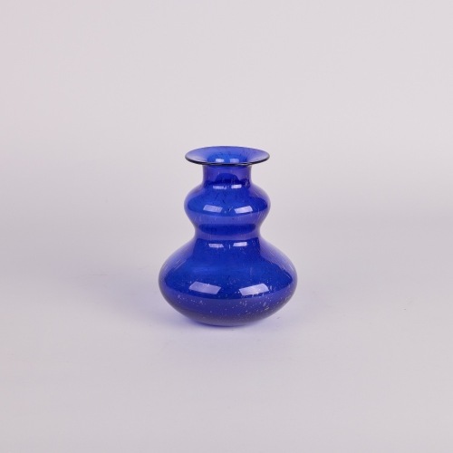 A Cobalt Blue Art Glass Vase