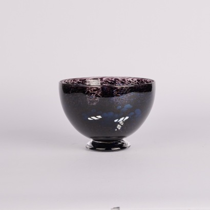 A Hoglund Footed Bowl with Murrine Inclusions