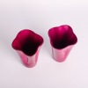 A Pair Of Purple Wave Vases - 2