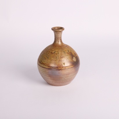 A Mid Century Wood Fired Studio Pottery Vase