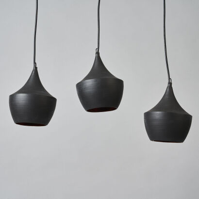 A Trio of Black Pendants