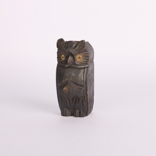 An Antique Black Forest Carved Pen Holder