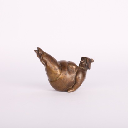 A Vintage Rubenesque Metal Lady