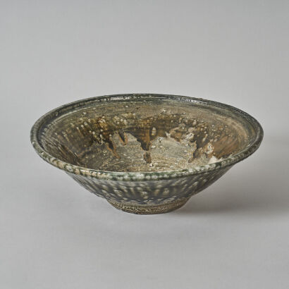 A Large Salt Glaze Bowl by Denis O'Connor
