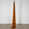 A Large Wooden Canoe Corner Shelf - 2