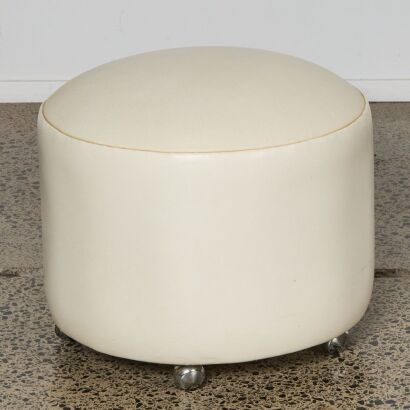 A Vintage Sixties Vinyl Pouf