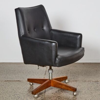 An Executive Swivel Office Chair by T.H. Brown, Australia c.1960s