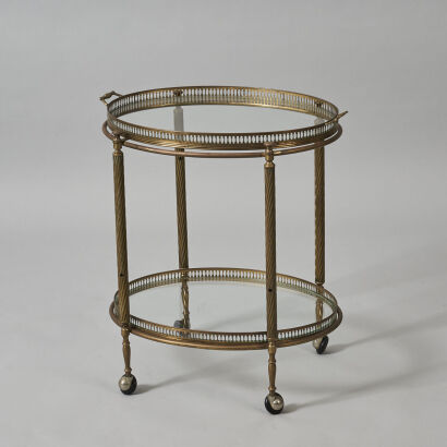 An Midcentury French Drinks Trolley