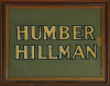 A Humber Hillman Dealership Window Sign Original - 2