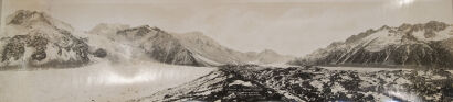 ROBERT PERCY MOORE Looking up Tasman Glacier