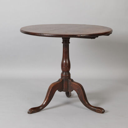 A Late 18th Century English Oak Lamp Table&nbsp;