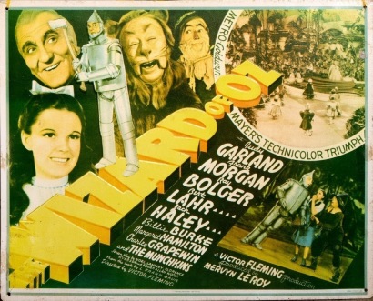 A VintageTin Sign of the Wizard of Oz