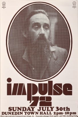 A James K Baxter Impulse 72 Speaking Tour Poster