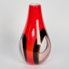 A Murano Sommerso Cased Red Vase