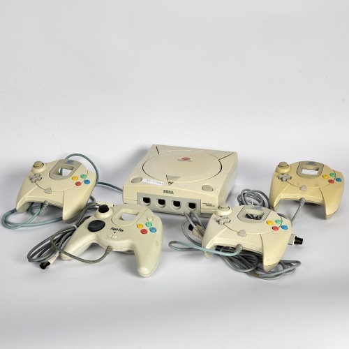 A Collection of Dreamcast Controllers and Cables