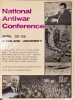 A National Anti-War Conference Poster, 1972 Auckland University (Laminated)