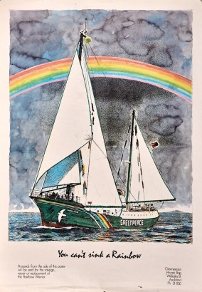 A 1985 Rainbow Warrior Fundraising Poster