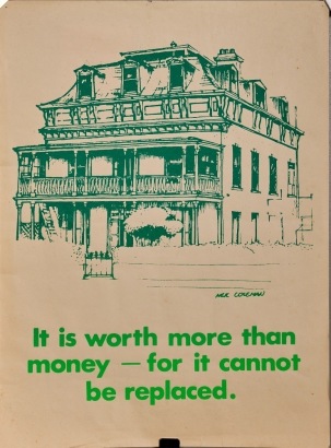 An Osbourne House Ponsonby Anti-Demolition Poster, c. 1973