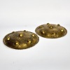 A Pair of Egyptian Brass Wall Plates
