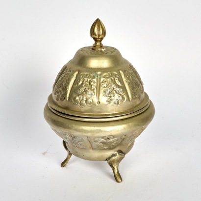 A Hammered Tea Caddy