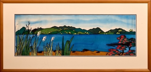 An Original Painting On Silk By Jo May